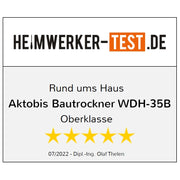 Bautrockner WDH-35B mit kWh-Zähler Verbrauchertest