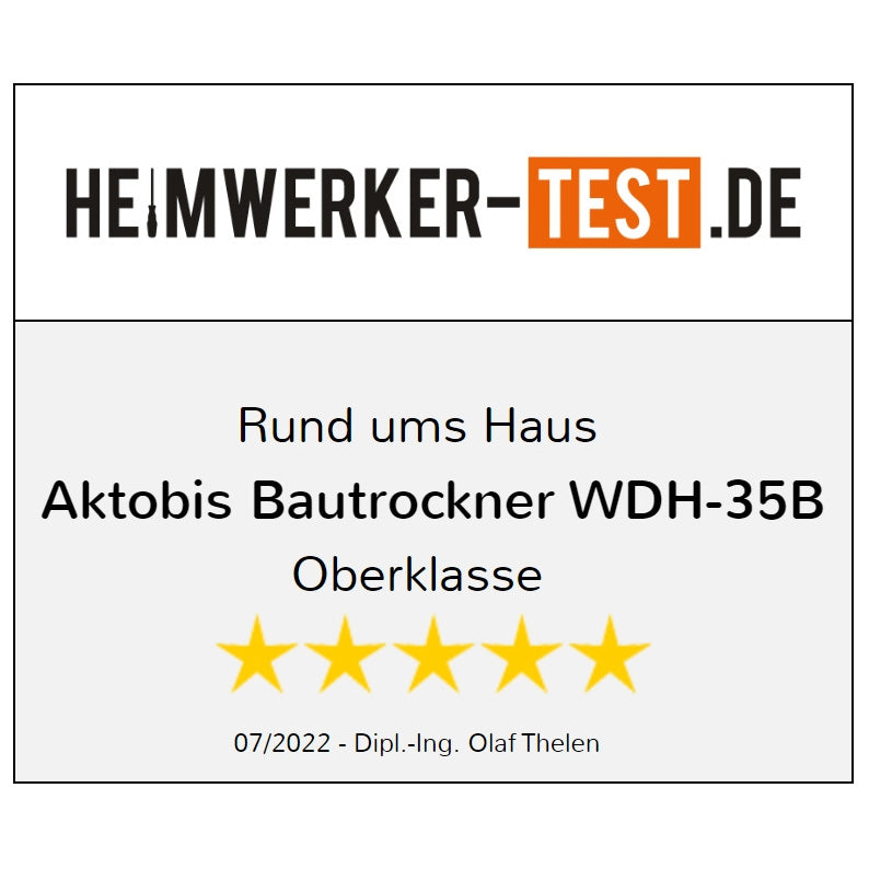 Bautrockner WDH-35B mit kWh-Zähler Verbrauchertest
