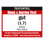 Decken-Heizstrahler Lampen-Design 2 kW WDH-200LS Test gut