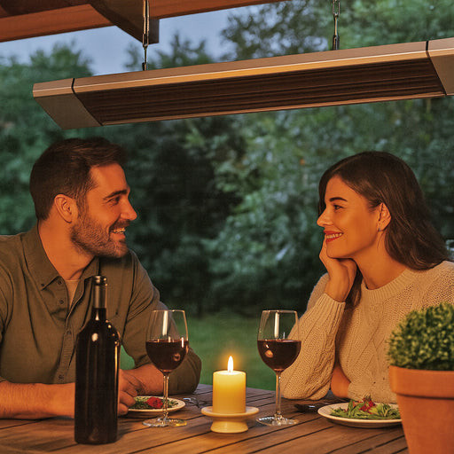 Infrarot Dunkelheizstrahler für Wand und Decke 2.4 kW WDH-180DS für Terrasse