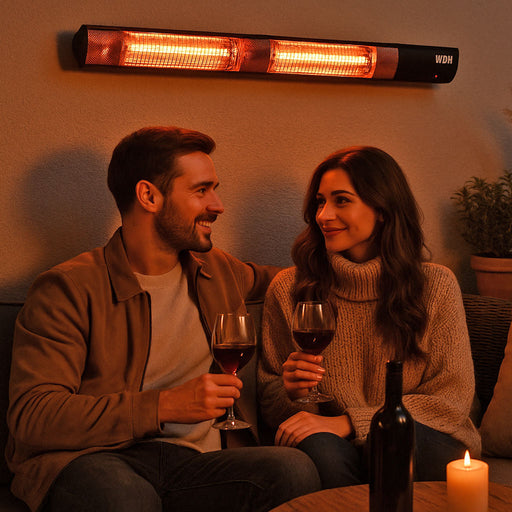 Kräftiger Infrarot Wand-Heizstrahler WDH-300WS 3000W Lounge