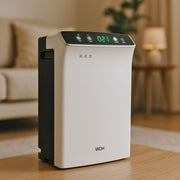 Luftreiniger mit UV-C Licht und Ionisator WDH-660b im Wohnzimmer