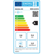 Mobiles Klimagerät mit Abluftschlauch WDH-AC016 WIFI Energielable