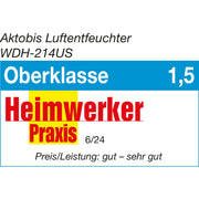 Sehr leiser Luftentfeuchter mit WLAN WDH-214US Test